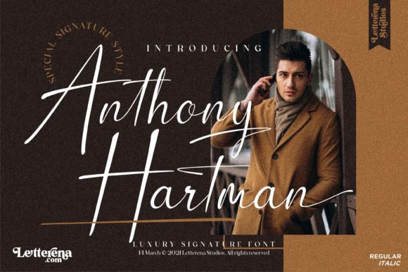 Anthony Hartman Font: Elegant Script for Digital Marketing