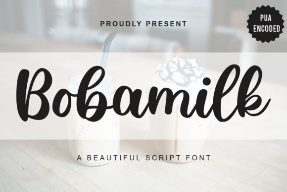 Bobamilk: A Luxurious Handwritten Font