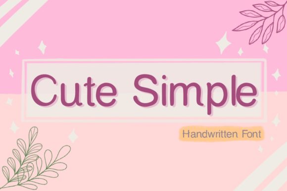 Cute Simple Font for Creative Projects