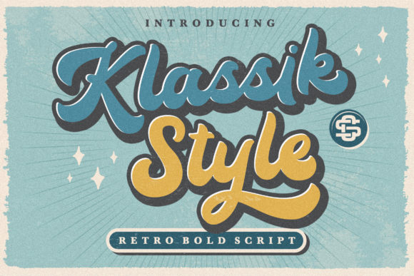 Klassik Style Font for Vintage Creations