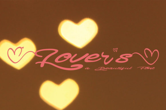 Lovers Font: Whimsical Script for Editorial Design