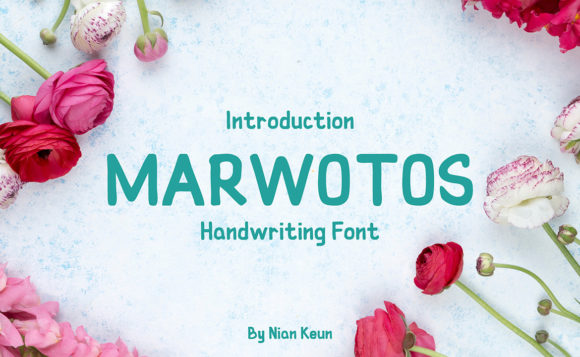 Marwotos: A Handwritten Font for Creative Projects