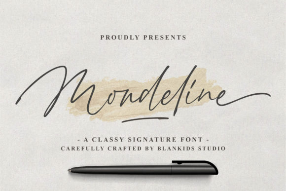 Mondeline: A Script Font for Real-World Design