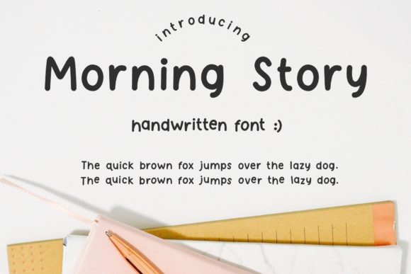 Morning Story Font for Creative Campaigns