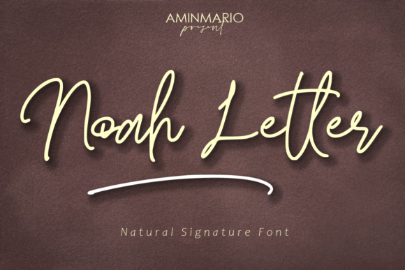 Noah Letter: A Handwritten Font for Elegant Design