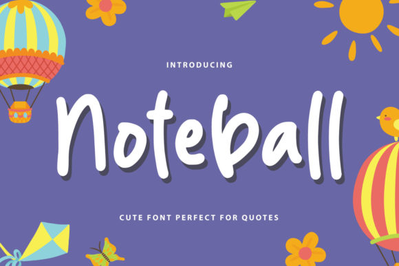 Noteball: A Playful Font for Editorial Design