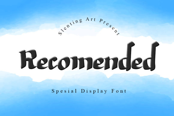 Recomended: A Classy Script Font