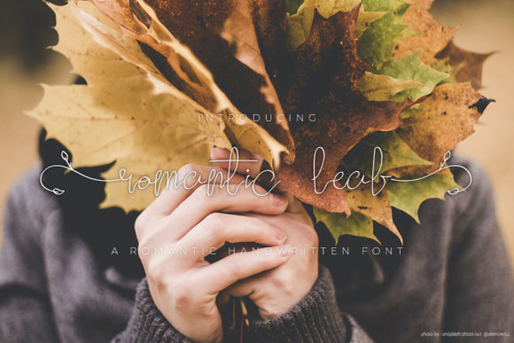 Romantic Leaf: A Script Font for Elegant Design