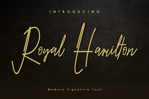 Royal Hamilton Font for Web Design