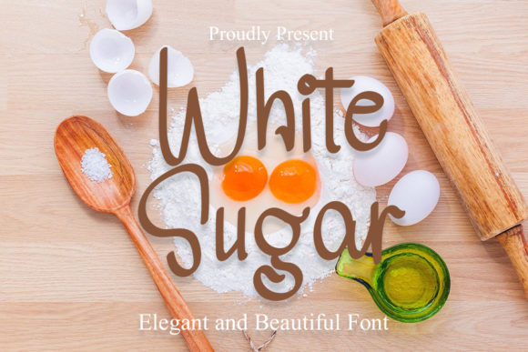 White Sugar Font for Creative Marketing